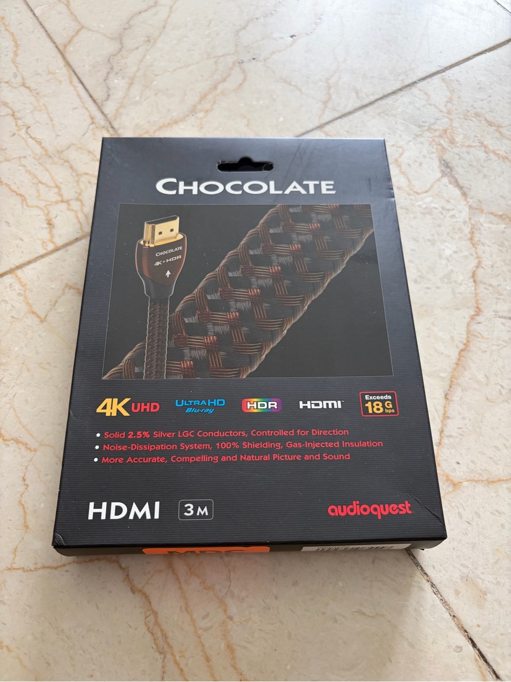AudioQuest Chocolate HDMI Cable 3m - Brown/Black